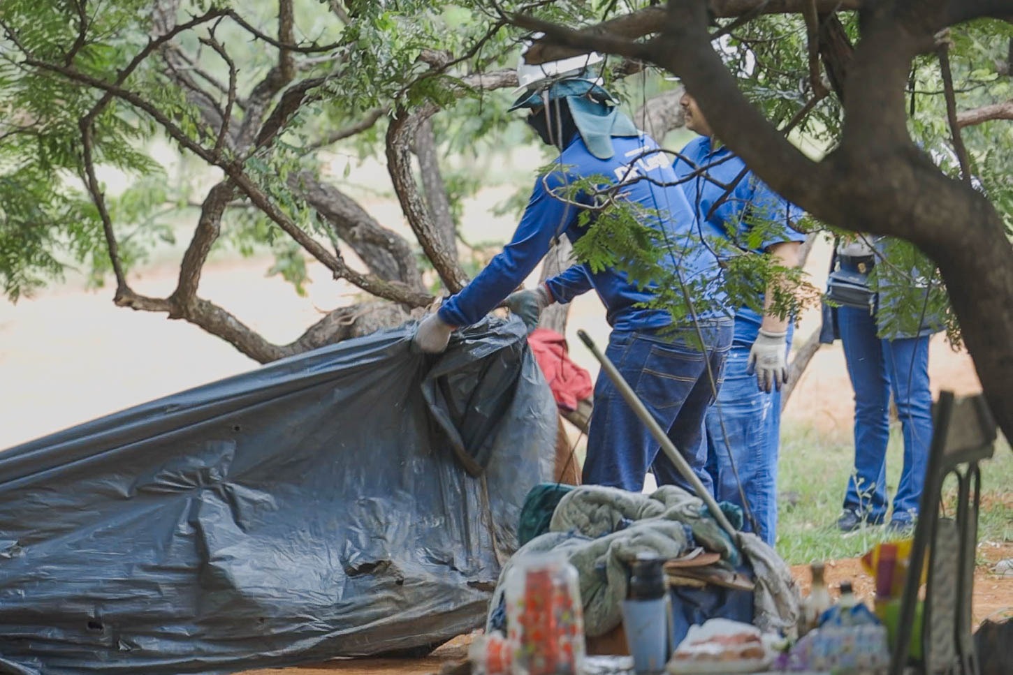 Cinco estruturas precárias foram desconstituídas e 12 pessoas atendidas na terça-feira | Foto: Agência Brasília
