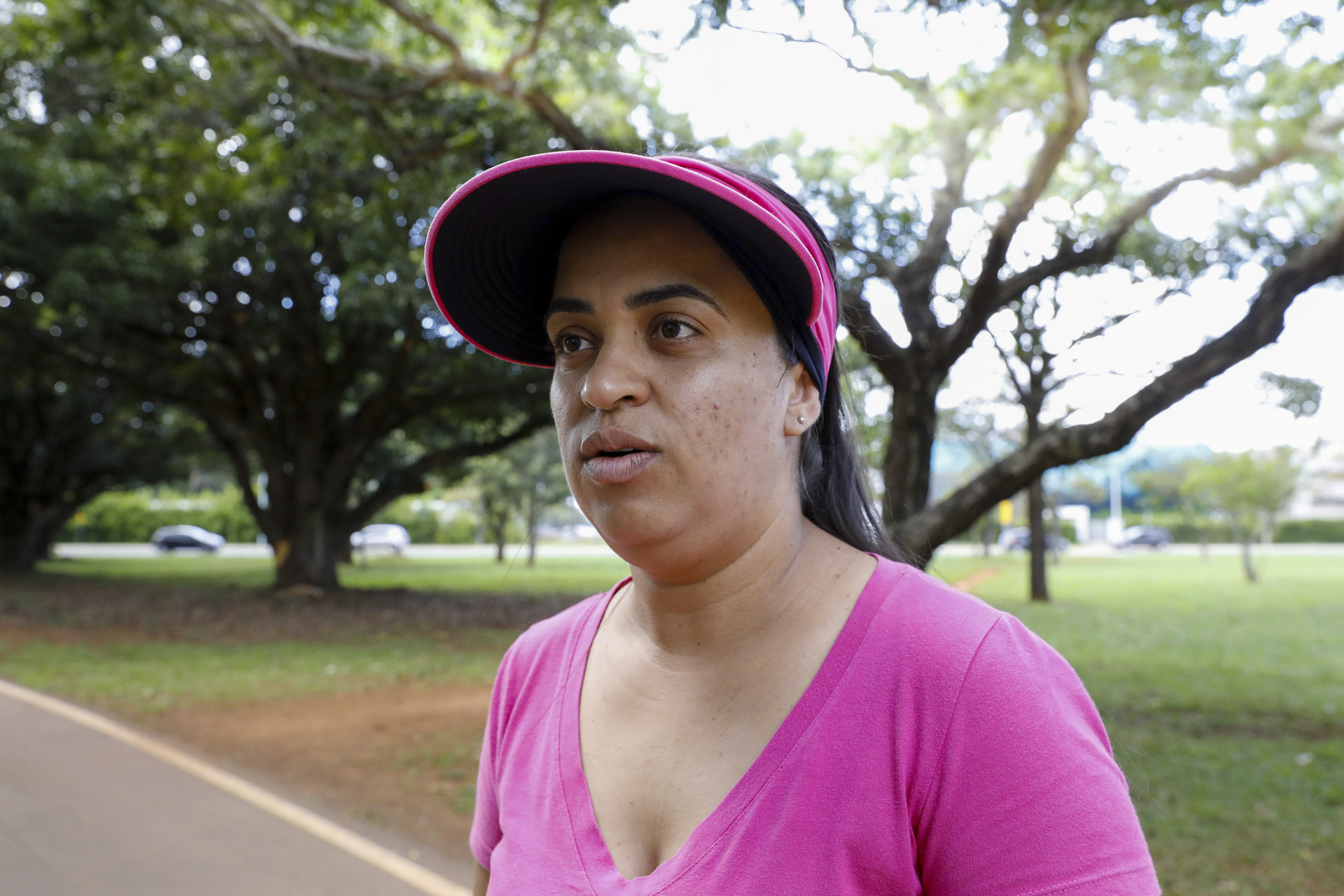 Karoline Heloísa: “A natureza ajuda muito na parte respiratória e também com a saúde mental, saindo um pouco da poluição visual só de prédios”