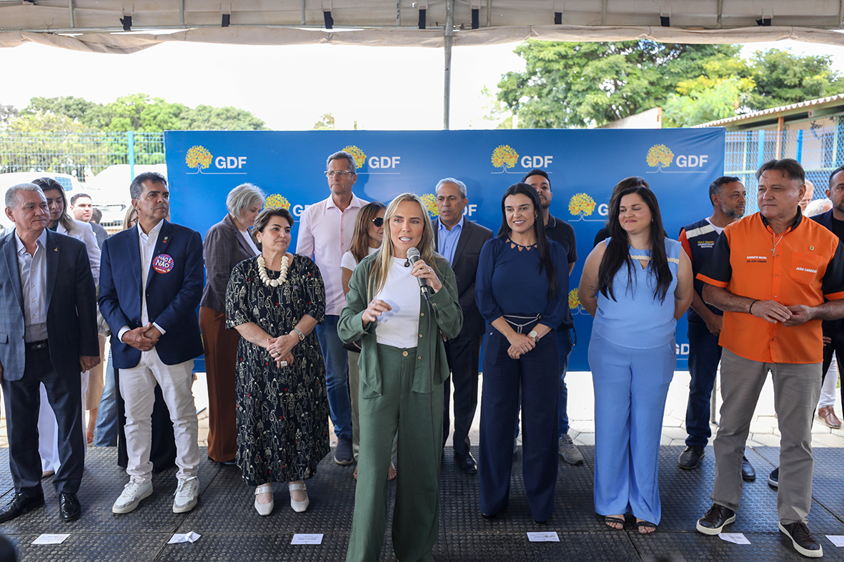 "Ter uma rede de atendimento onde a mulher consiga sair da violência é o nosso objetivo", destacou a governadora em exercício Celina Leão | Foto: Renato Alves/Agência Brasília
