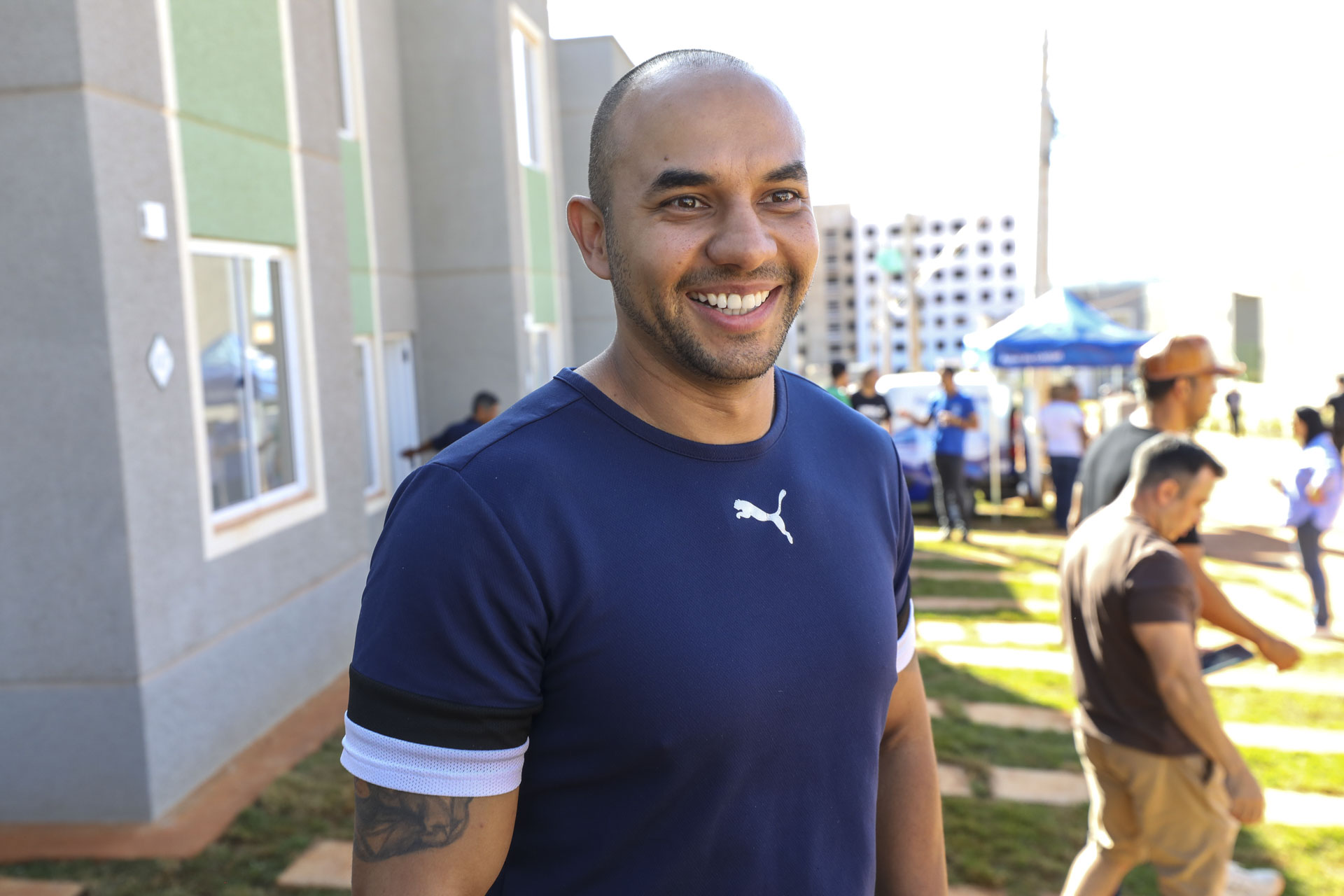 O policial Penal Lucas André Pires foi atraído pela sensação de segurança de morar num condomínio fechado | Foto: Renato Alves/Agência Brasília