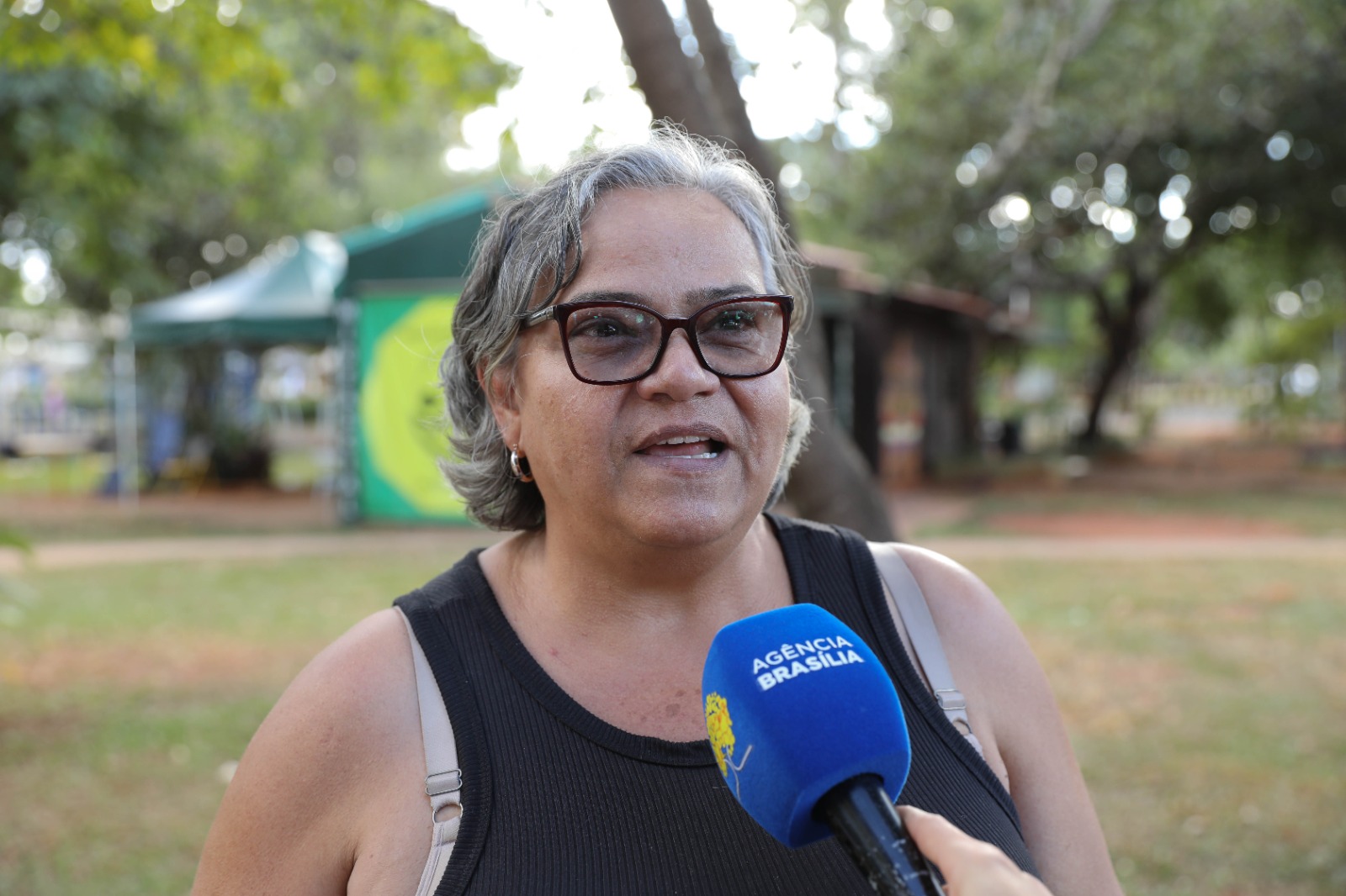 "A diversão de Brasília é o parque. E é exatamente por isso: a quantidade de árvores que tem", destaca Ana Lúcia de Carvalho