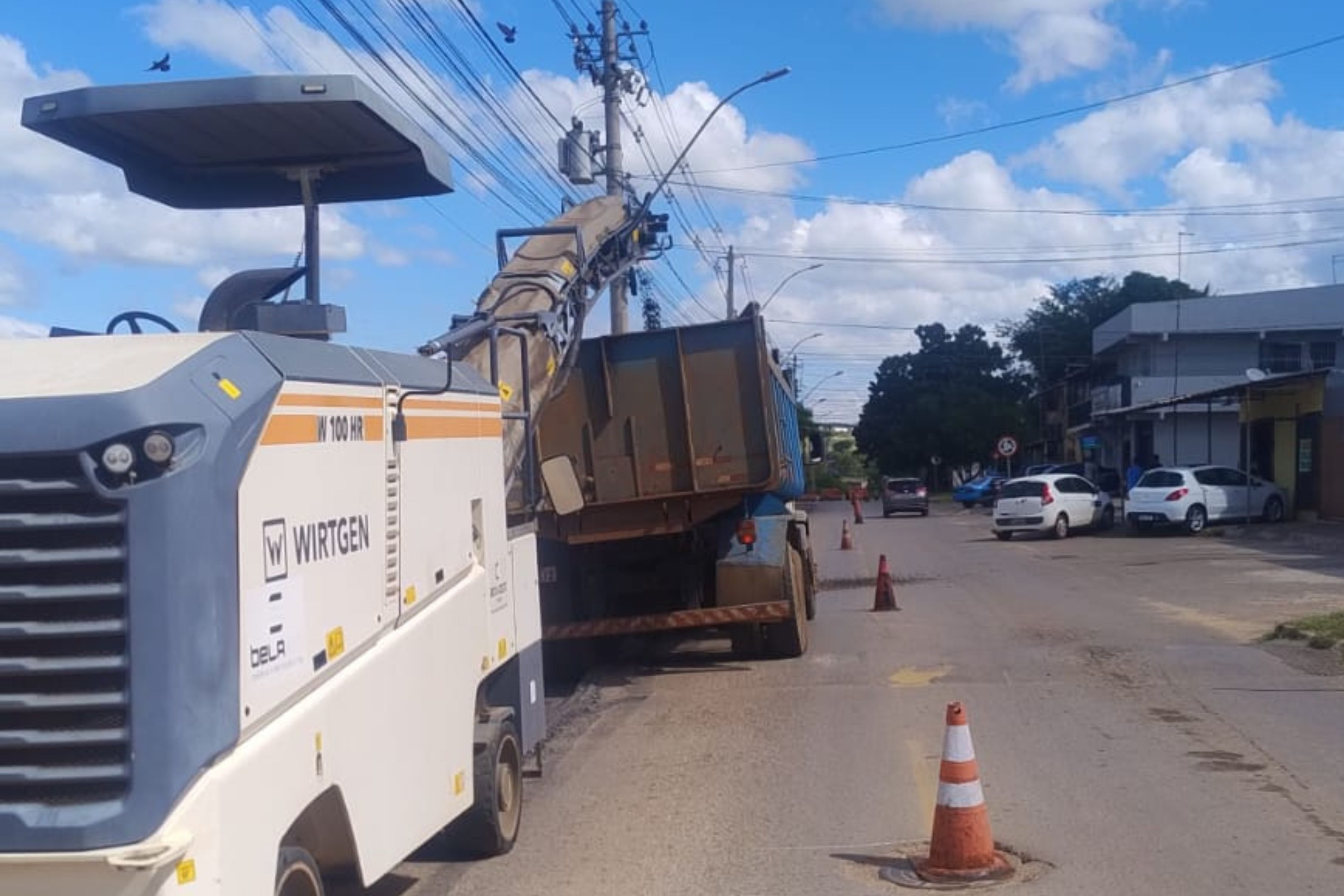 As obras de recapeamento nas ruas de São Sebastião começaram em abril | Foto: Divulgação/Novacap