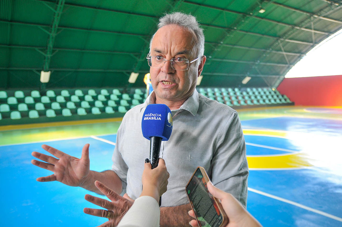 Renato Andrade, administrador de Taguatinga, comemora: “É o único ginásio coberto da região, por isso vai atender a muitas práticas esportivas e será bastante concorrido”